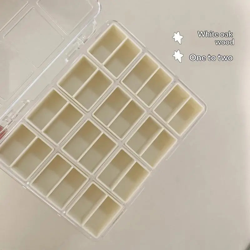 boîtes rangement bijoux transparentes compartiments grilles modernes pratique poignée bois