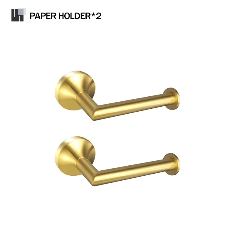 accessoires salle bain doré porte savon porte savonnette porte serviettes moderne minimaliste