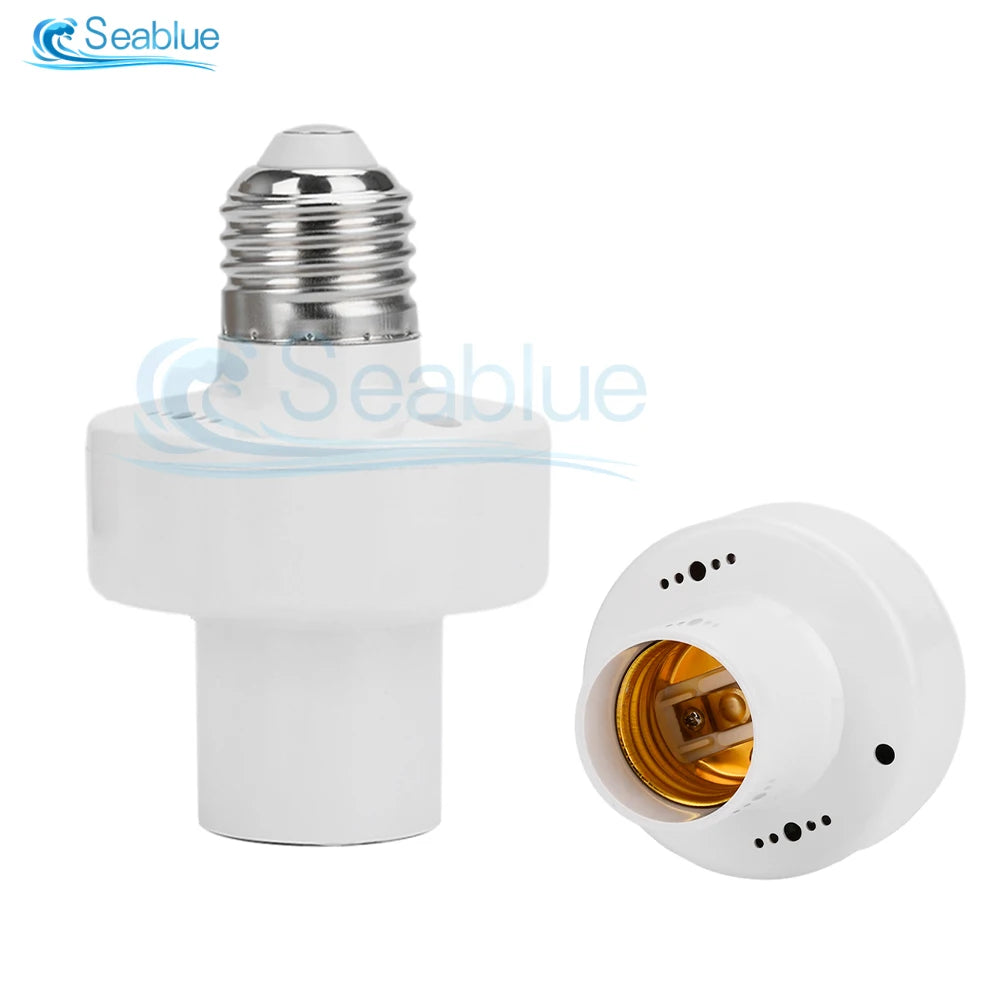 support lampe radar induction e27 blanc moderne adhésif led économieénergie