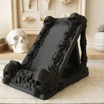 support téléphone gothique crâne os décoration noir texture 3D macabre