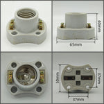 supports lampe céramique moderne blanc noir crème eyelets fixes haute temperature