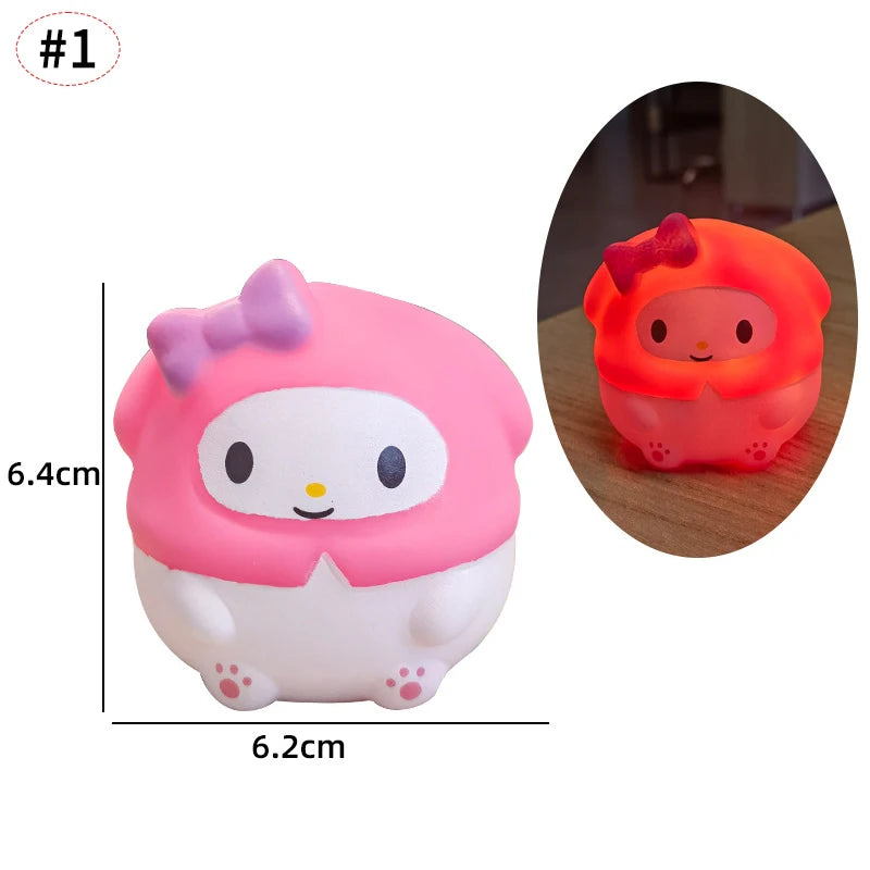 lampe table dessin animé hello kitty blanc rose cœur fraise verte bleue