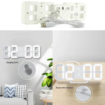 horloge digitale led moderne réveil affichage semaine calendrier blanc gris rouge vert bleu noir