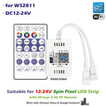 contrôleur led wifi moderne qr code compatible alexa assistant google 16 millions couleurs rgbw