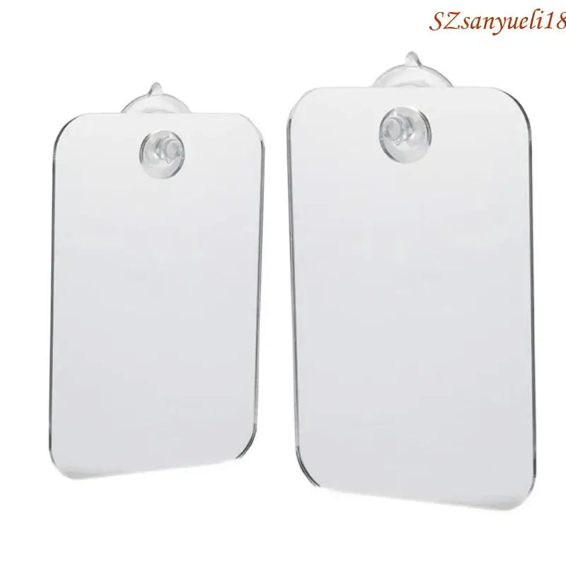 miroir sans buée ventouse transparent miroir argenté moderne minimaliste 20x24cm fixé crochet