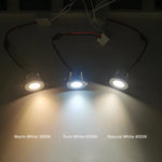 spots led noir blanc réglables 3w cob 270lm moderne aluminium