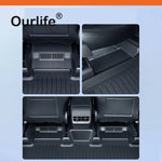 tapis sol tpe noir rayures horizontales moderne résistant saleté fibre synthétiqueintérieur voiture