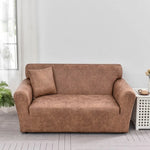 housse canapé marron clair texture grunge moderne polyester solide accueil single double four