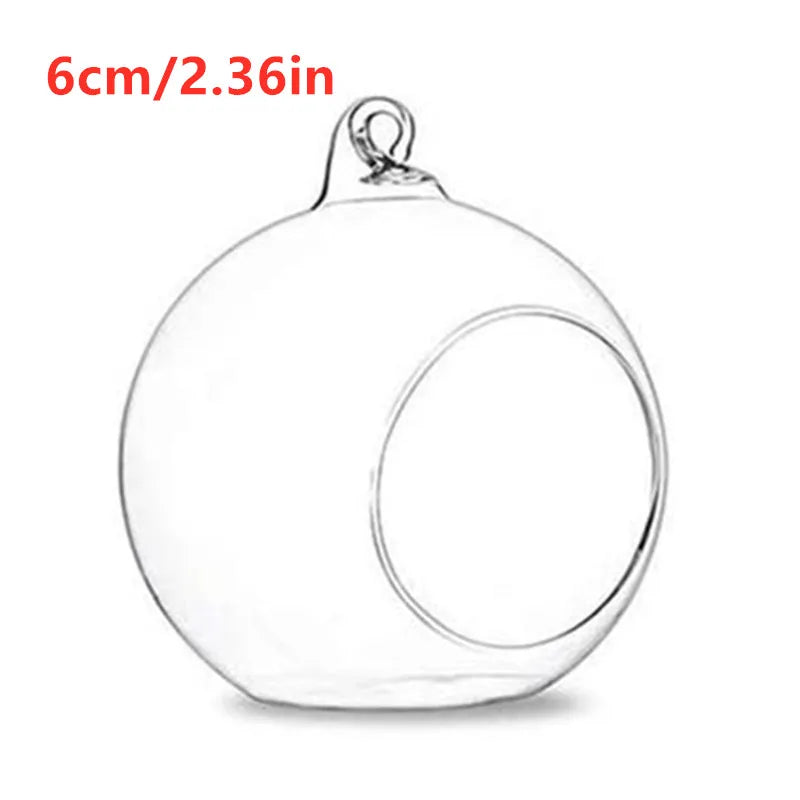 boule verre transparent moderne plante succulente gravier cordelette décoration intérieure minimaliste vase table