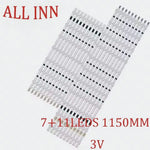 ruban led transparent 3v 1150mm moderne 7+11 leds connecteurs