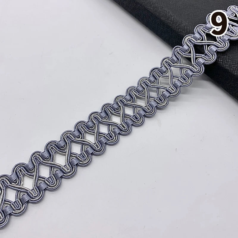 ruban dentelle intégrées largeur 3cm couleurs argent doré classique élégant opaque polyester écologique élastique