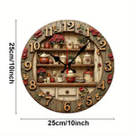 Horloge murale bois design sur mur blanc