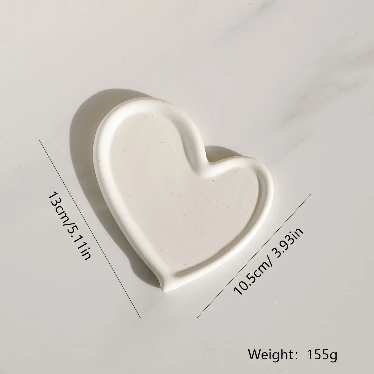 support bijoux argenté moderne plateau lisse brillant rangement clés ornement