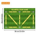 tapis entraînement football vert blanc noir terrain ballons didactique pratiqueintérieurextérieur