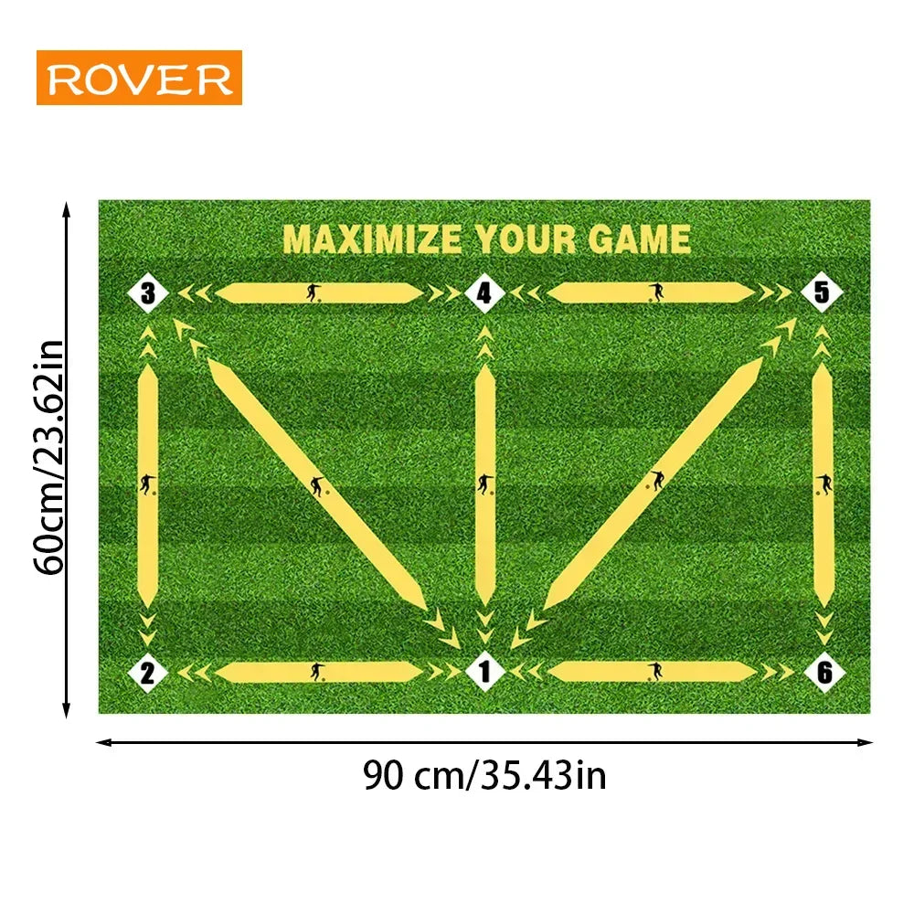 tapis entraînement football vert blanc noir terrain ballons didactique pratiqueintérieurextérieur