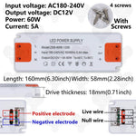 alimentation led ultra fine 12v 24v 12w 120w blanc vis moderne