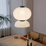 suspension lumineuse moderne blanc rayures horizontales opacite cable noir 2000 82000lm 90 260v