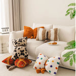 housse coussin polyester multicolore motifs automne décoration intérieure moderne 45x45cm 30x50cm
