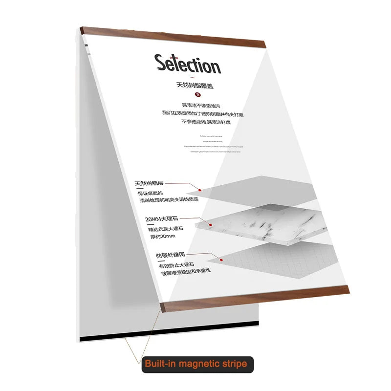cadres photo modernes bois blanc brun texture naturelle a3 a4 a5 minimaliste