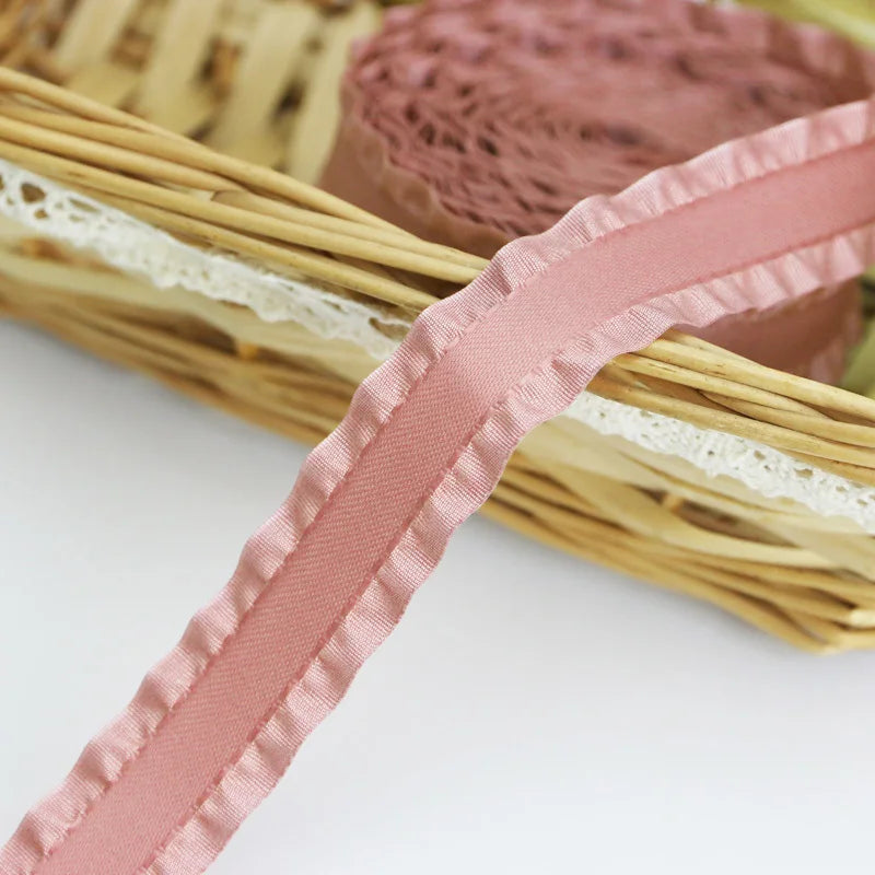 ruban satin rose franges decoration double face polyester opaque metres pack decoration noel mariage