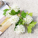 Hortensia blanc artificiel luxe Ombre Interieur