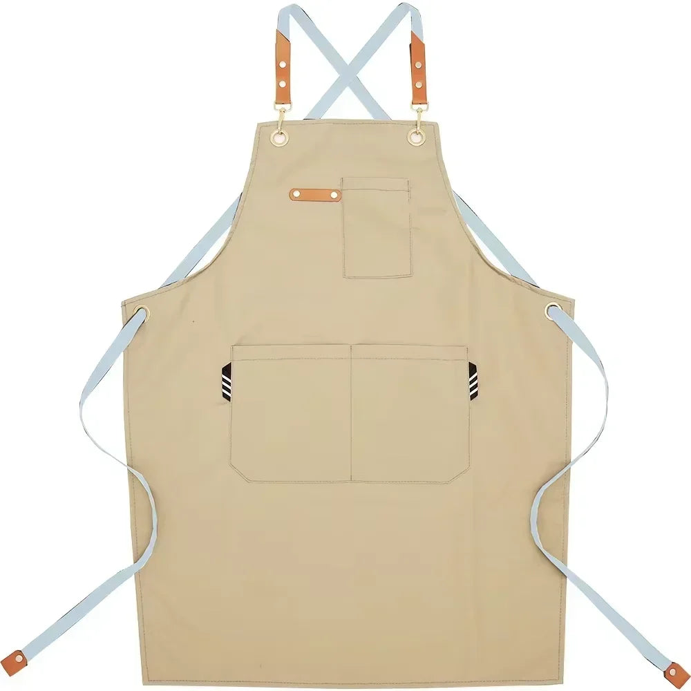 tablier ajustable imprimé logo brodé noël noir beige poche glissière ciseaux opaquet classique