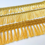 ruban franges dorées 4cm 45mm 65mm polyester textile maison rideau décoratif classique élégant