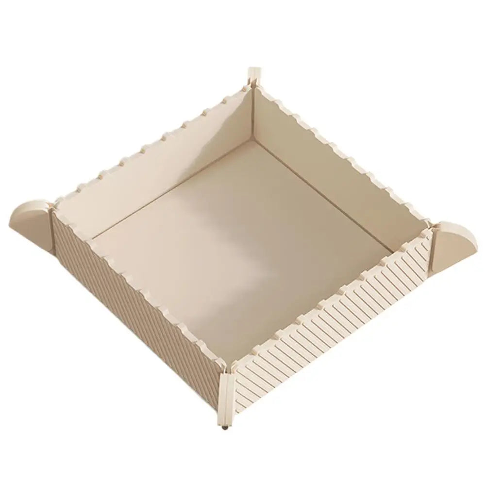 plateau rangement pliable moderne vert rose bleu violet blanc rayures horizontales silicone aimant