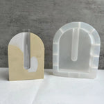 supports fleur silicone beige blanc texture marbrée moderne minimaliste tubes essai transparents