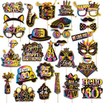 masques fête multicolores holographiques anniversaire noir blanc piquets variété motifs festive