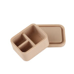 boîte compartiments beige clair moderne compartiments divisés plastique opacité