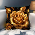 taies d'oreiller décoratives imprimées floral motifs fleurs oiseaux polyester vert clair blanc zip 45x45cm