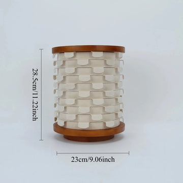 présentoir bijoux bois rotation 360 degrés clips moderne minimaliste blanc marron festival cadeau anniversaire
