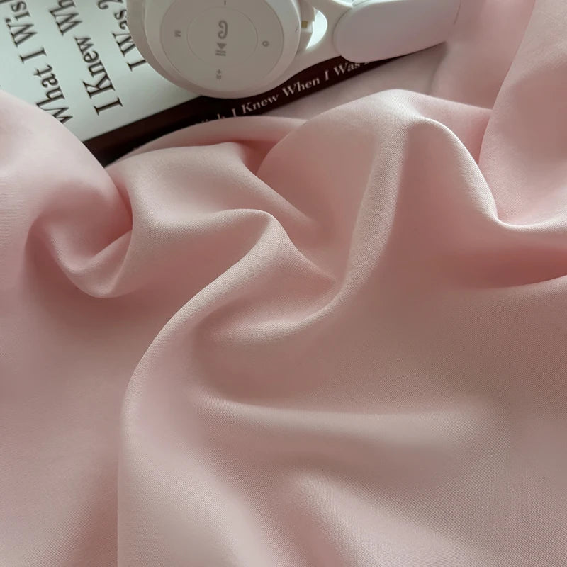housse lit simple double king queen rose clair coton polyester moderne drap housse matelas