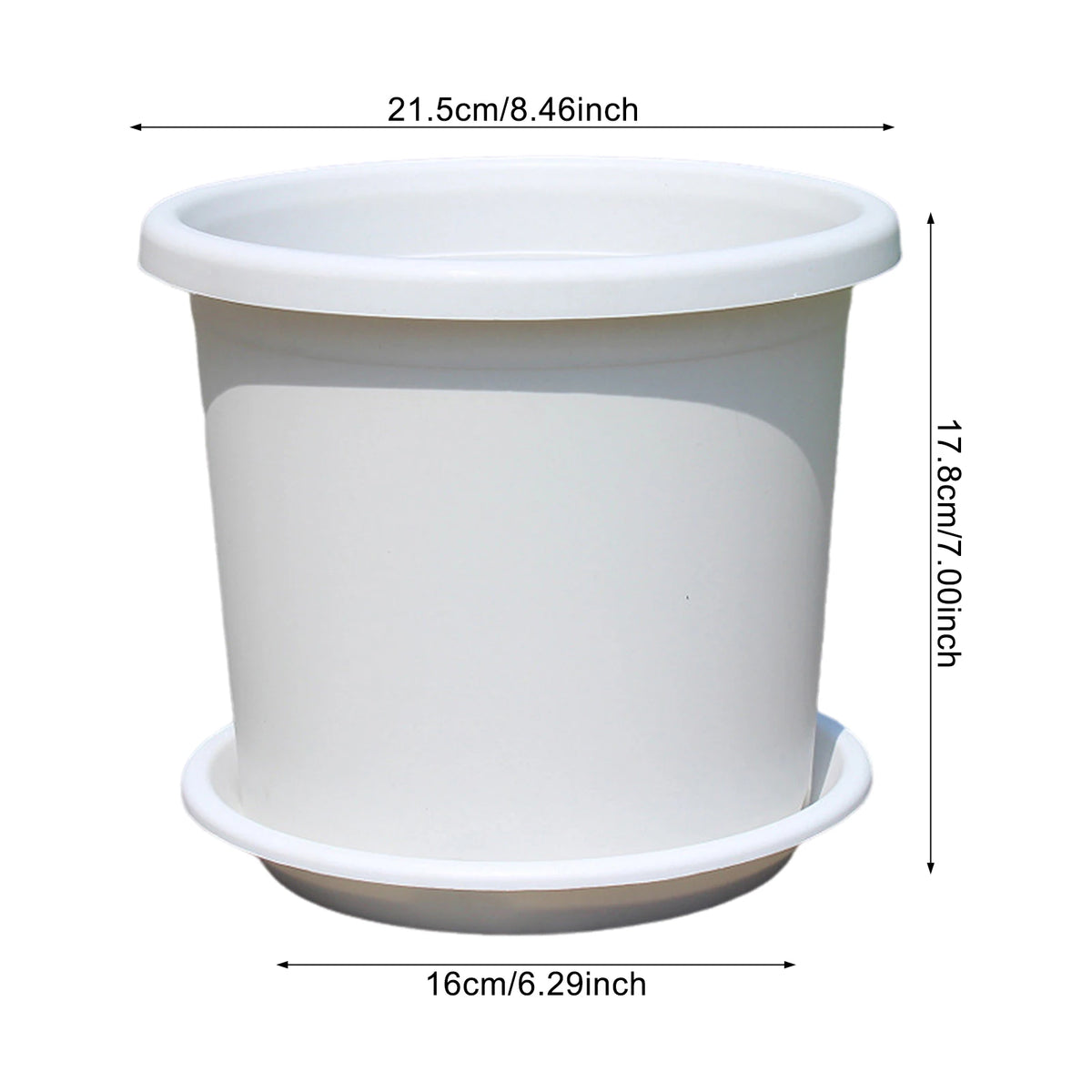 pot fleurs plastique moderne vert clair drainage support plateau transparent ventilation hydroponie