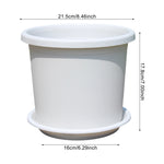pot fleurs plastique moderne vert clair drainage support plateau transparent ventilation hydroponie