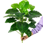 plantes artificielles feuilles vertes monstera palmes extérieures decoration moderne jardins maison tronc faux