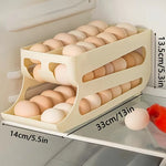 rangement d'oeufs beiges empilable moderne 30 oeufs réfrigérateur comptoir