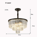 lustre moderne élégant doré transparent prismes géométriques câble led chambre salle mangerhôtel