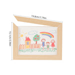 cadre mural moderne bois enfant noir rectangle minimalisteversible dimensions 4cm 15cm 20cm 26cm 34cm