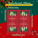 serviettes table noël rouge vert doré motif sapins merry christmas festives jetables pack 20pcs