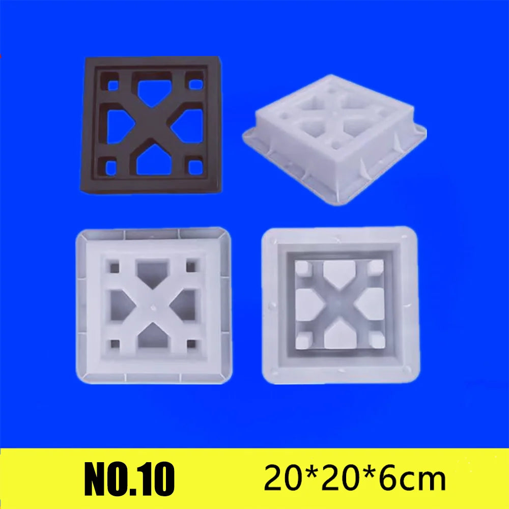 moule décoration extérieure plaque moderne motifs géométriques variés plastique réutilisable grès clair foncé
