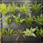 plantes artificielles soie vertes feuilles fines naturelles extérieur accrochées fêtes mariages