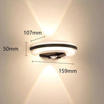 applique murale extérieure ip65 moderne hydrofuge led blanc noir transparent