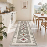 tapis moderne géométrique gris blanc rouge noir bleu vert salon extérieur décoration aubusson lavable