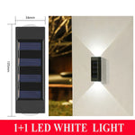lampes murales solaires led modernes ip66 imperméablesextérieur minimalistes