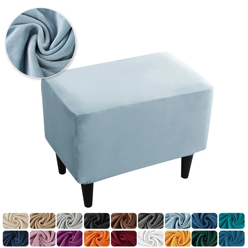housse fauteuil oreilles velours extensible repose pied salon salon chambre