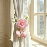 accessoires fenetre fleurs bleu rose noir blanc vert decoratif romantique adhésif polyesters