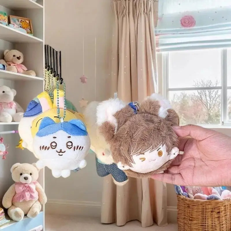 présentoir rotatif bois clips porte clés figurines animales multicolores peluche dessins animés bijoux finition