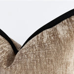 coussin nordique épais texture veloutée moderne beige noir adhésif 45x45cm 50x50cm